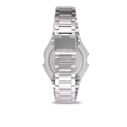 Casio A158WA-1DF Digital Stainless Steel Strap Watch